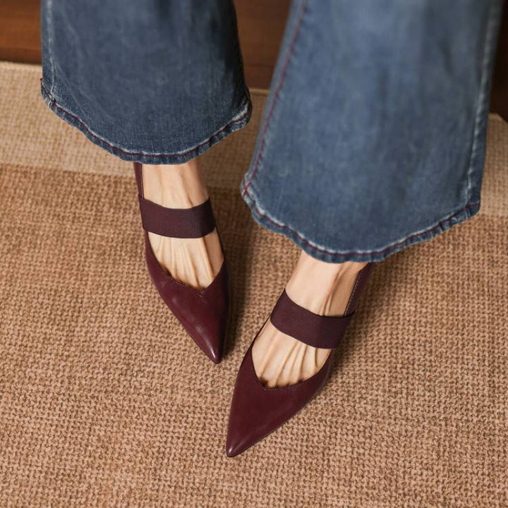 Cyra Genuine Leather Heels