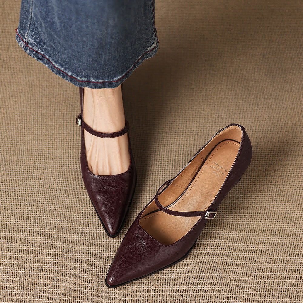 Orvia Genuine Leather Heels