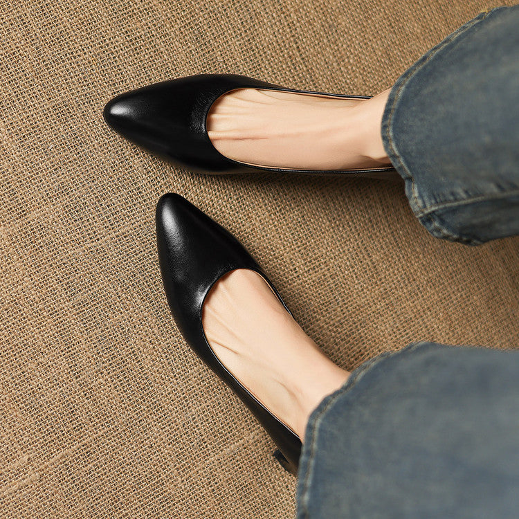 Velia Genuine Leather Heels