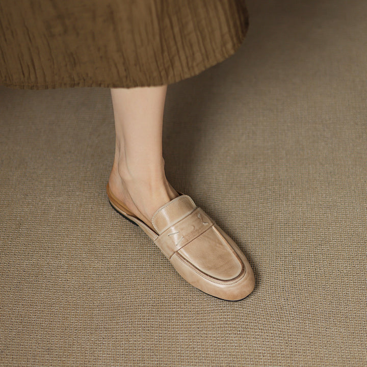 Serin Genuine Leather Mules