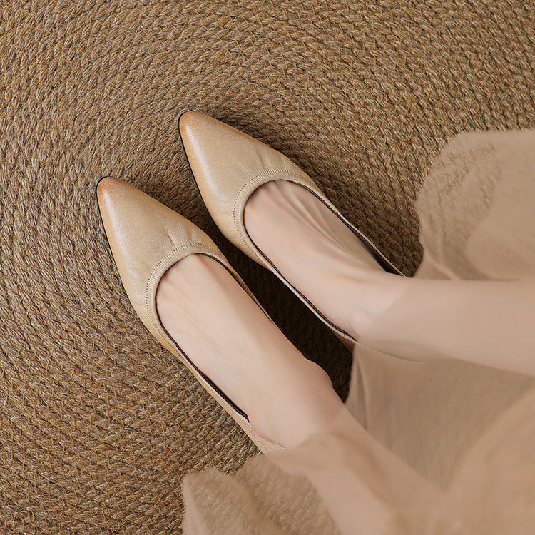 Liora Genuine Leather Heels