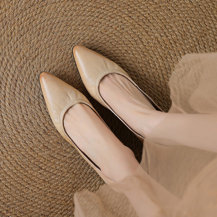 Liora Genuine Leather Heels