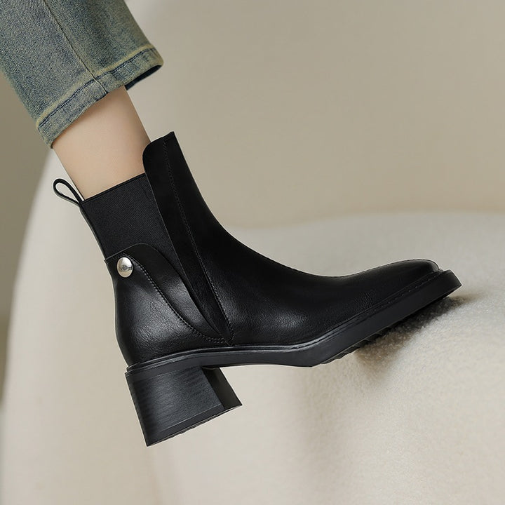 Stella Leather Ankle Boots