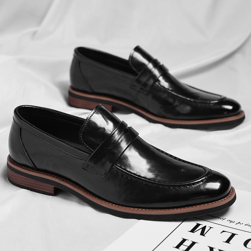 Lurex Genuine Leather Loafers