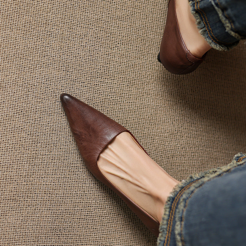 Revia Genuine Leather Heels