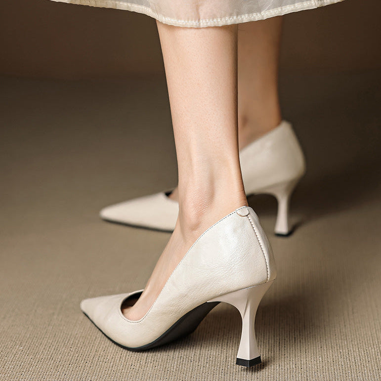 Viora Genuine Leather Heels