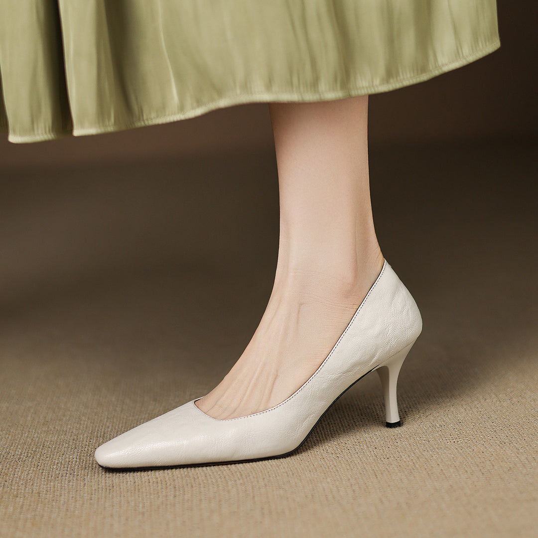 Enne Genuine Leather Heels