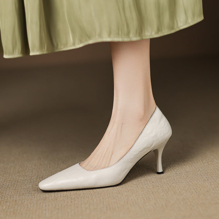 Enne Genuine Leather Heels
