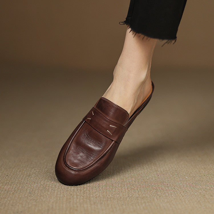 Serin Genuine Leather Mules