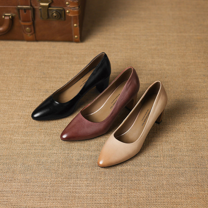 Velia Genuine Leather Heels