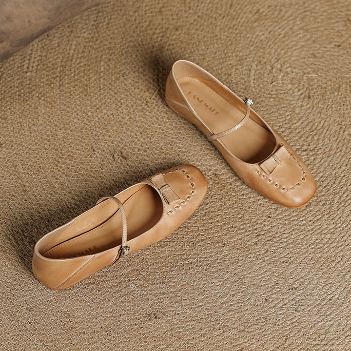 Leva Genuine Leather Flats