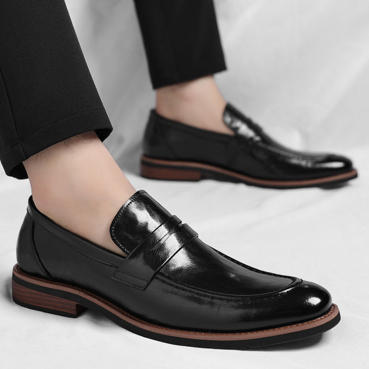 Lurex Genuine Leather Loafers