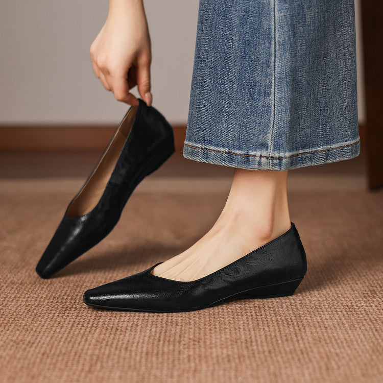 Milan Genuine Leather Flats