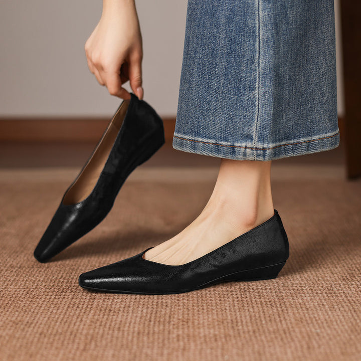 Milan Genuine Leather Flats