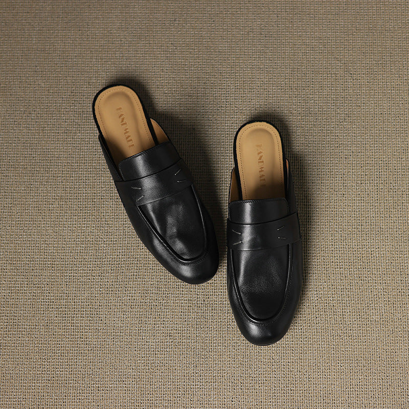 Serin Genuine Leather Mules