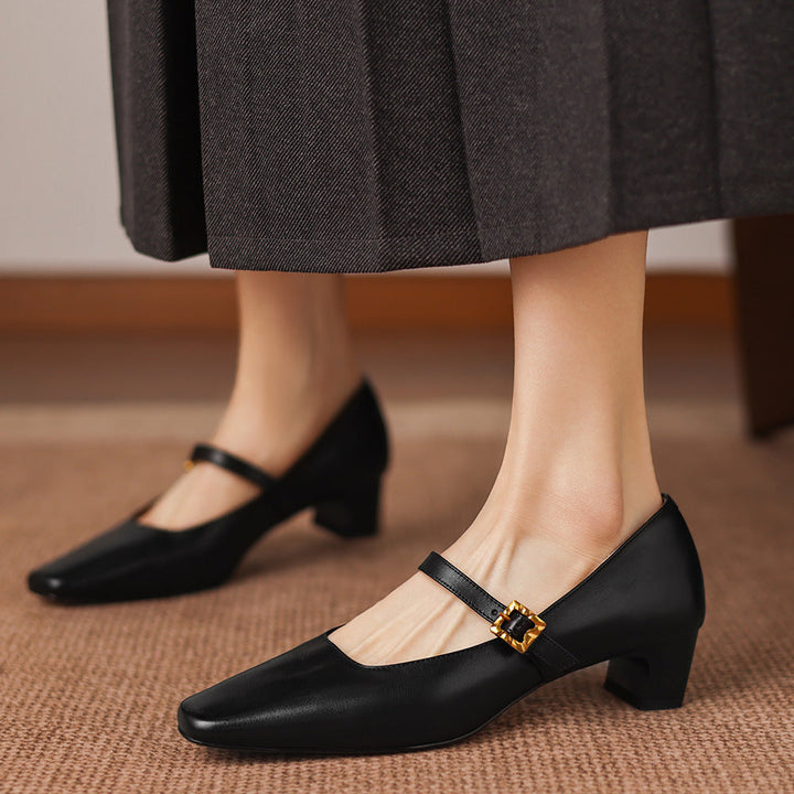 Aira Genuine Leather Heels