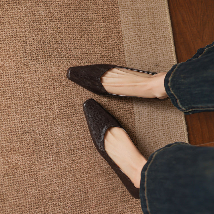 Milan Genuine Leather Flats