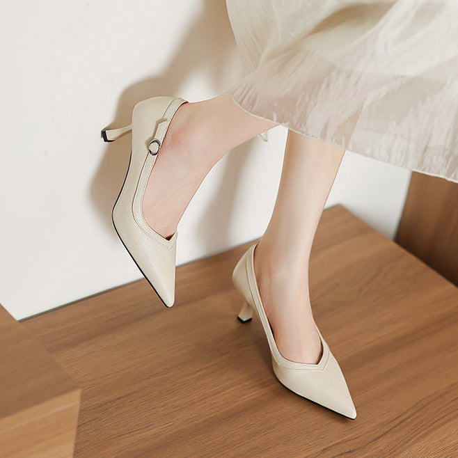 Ezel Genuine Leather Heels