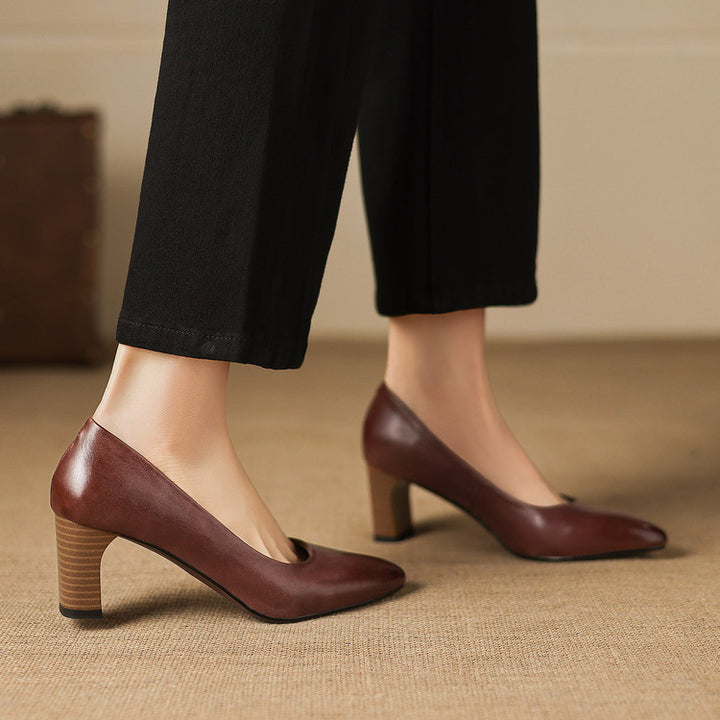Velia Genuine Leather Heels