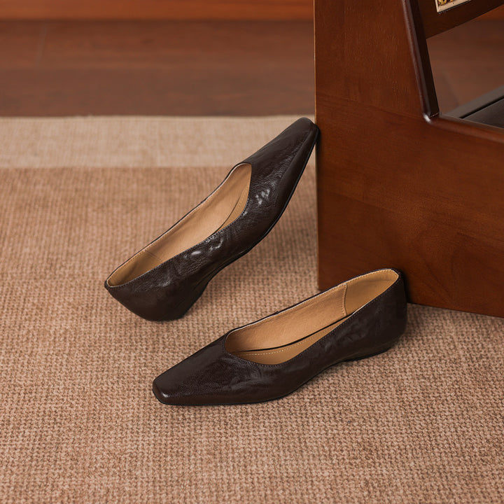 Milan Genuine Leather Flats