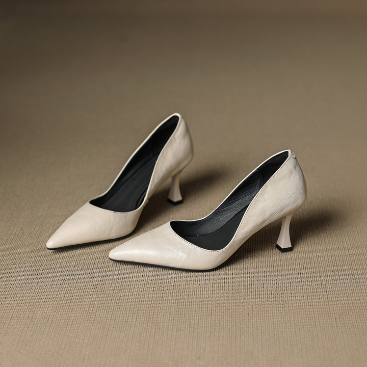 Viora Genuine Leather Heels