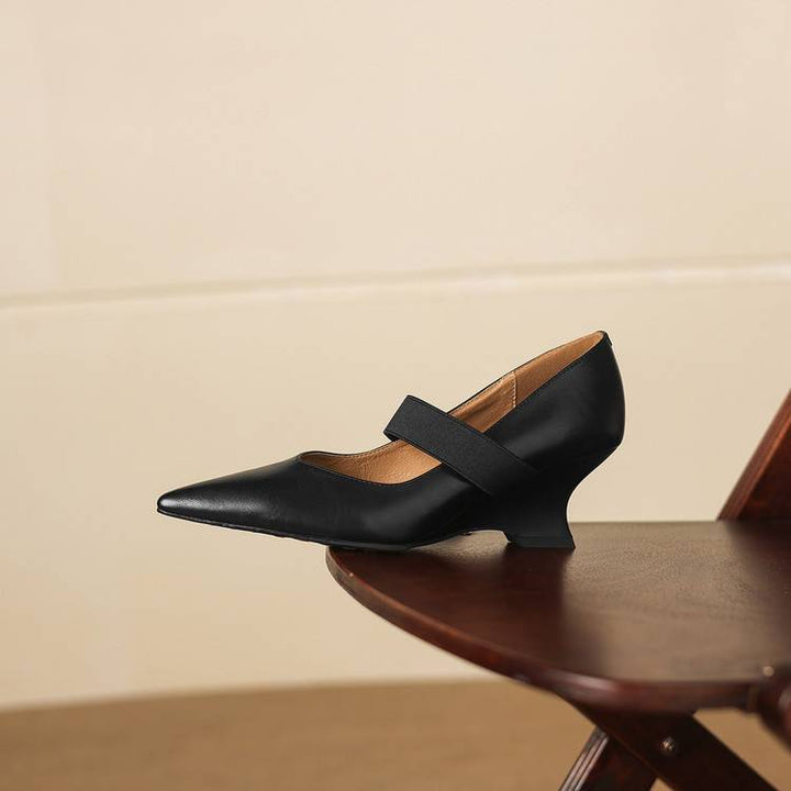 Tiera Genuine Leather Heels