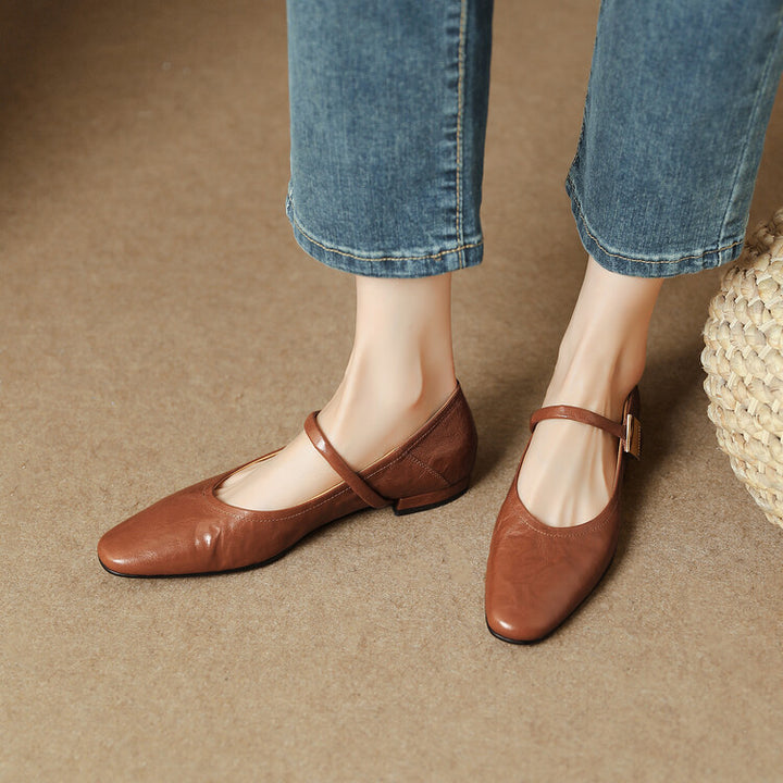 Melona Genuine Leather Pumps
