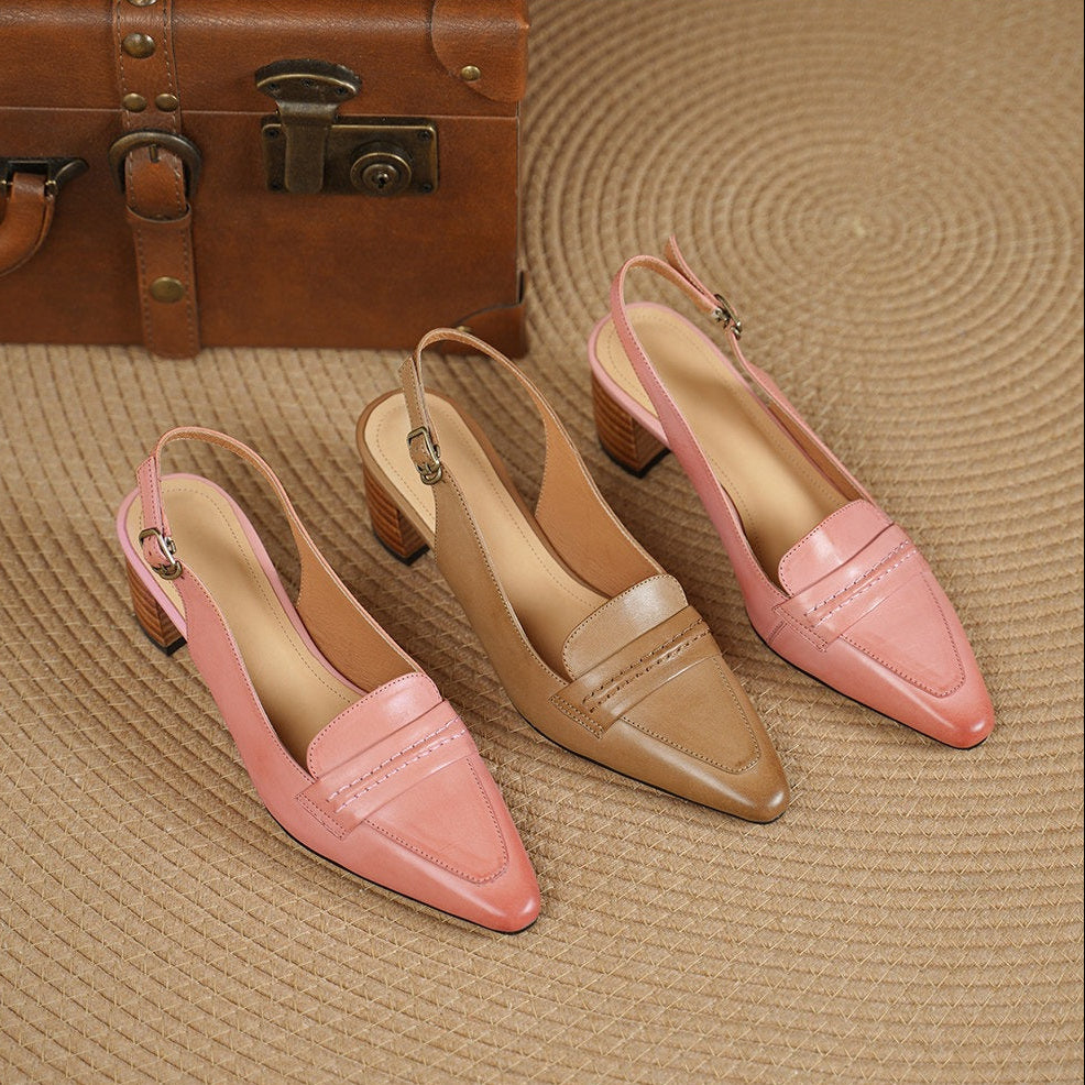 Rema Genuine Leather Heels
