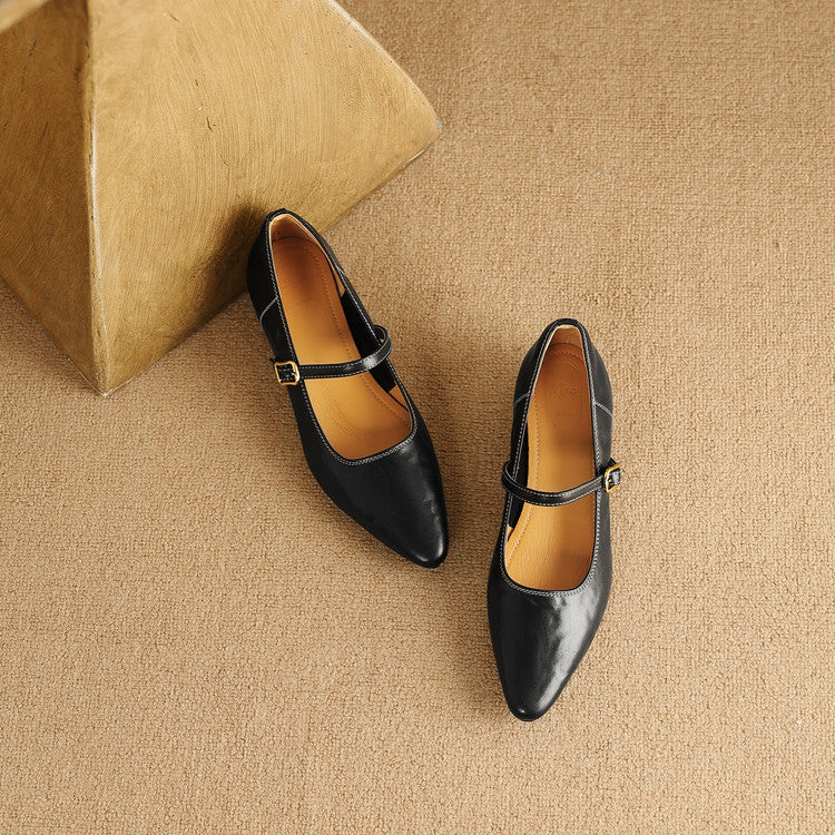Rena Genuine Leather Pumps