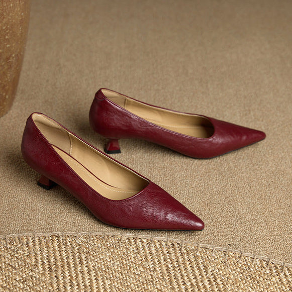 Aeris Genuine Leather Heels