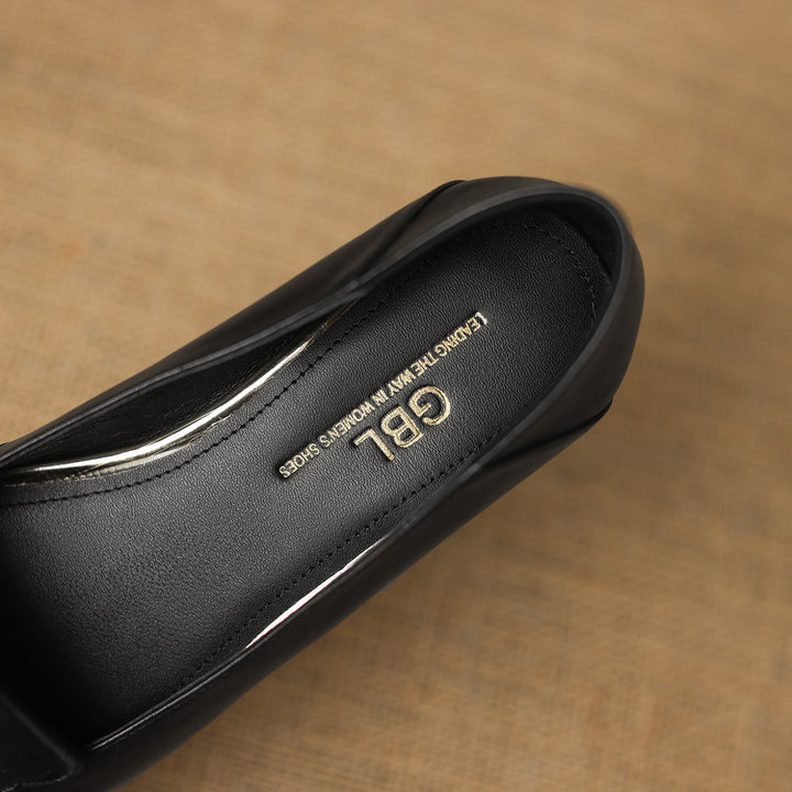 Selor Genuine Leather Square-Toe Pumps
