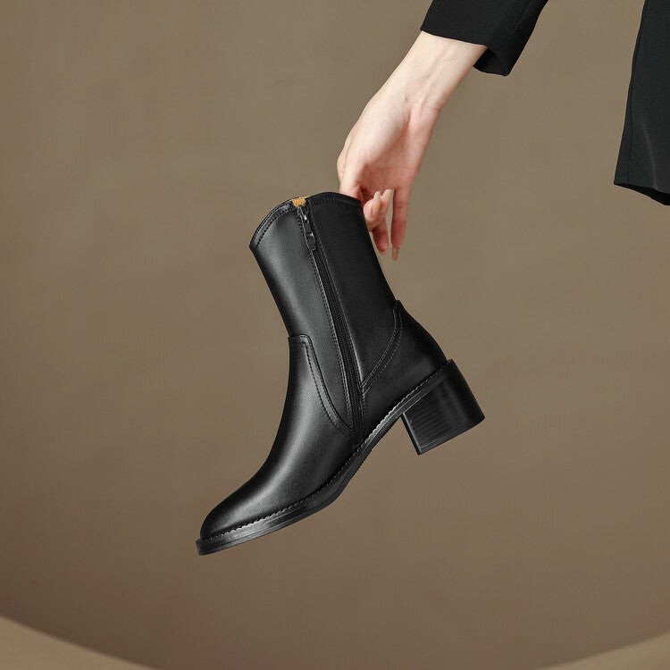 Zaria Genuine Leather Boots