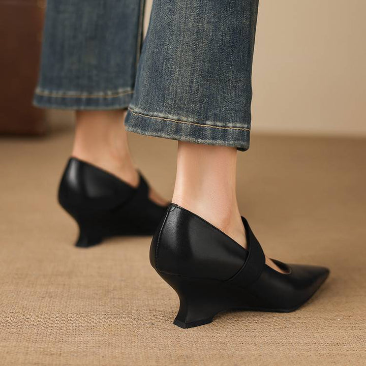 Tiera Genuine Leather Heels