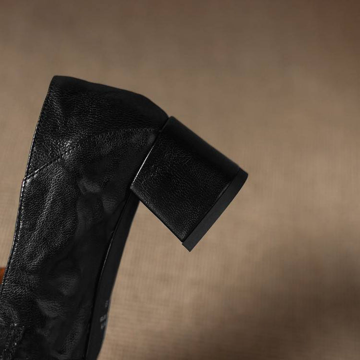 Zale Genuine Leather Heel