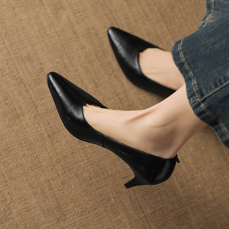 Nea Genuine Leather Heels