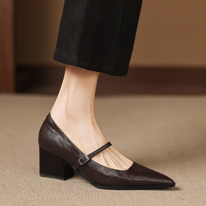 Orvia Genuine Leather Heels