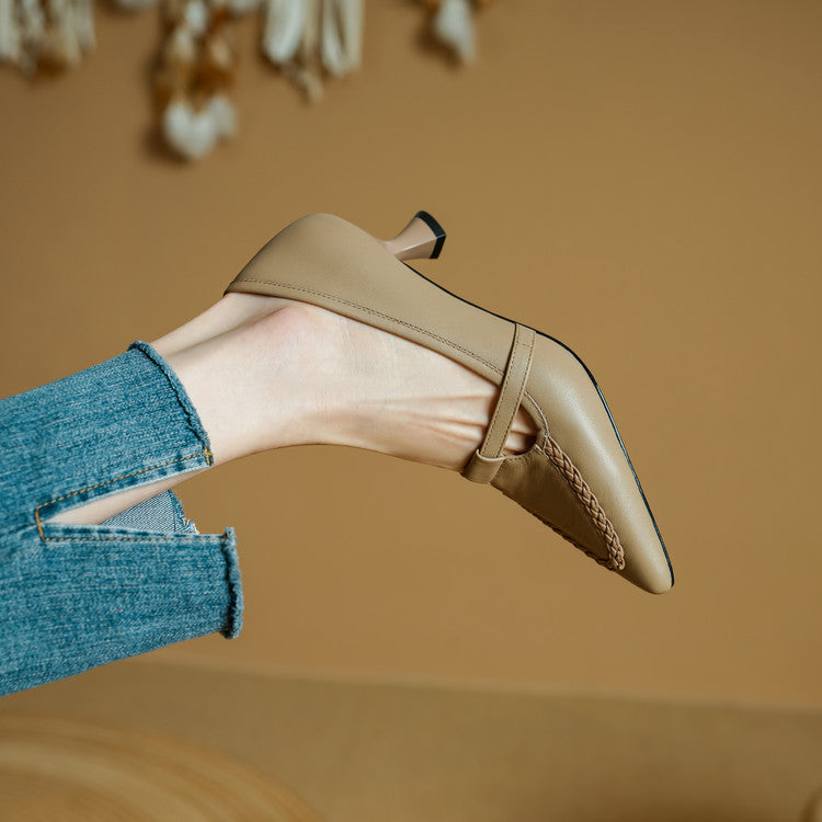 Orel Genuine Leather Heels