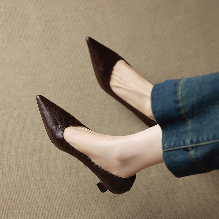 Aeris Genuine Leather Heels