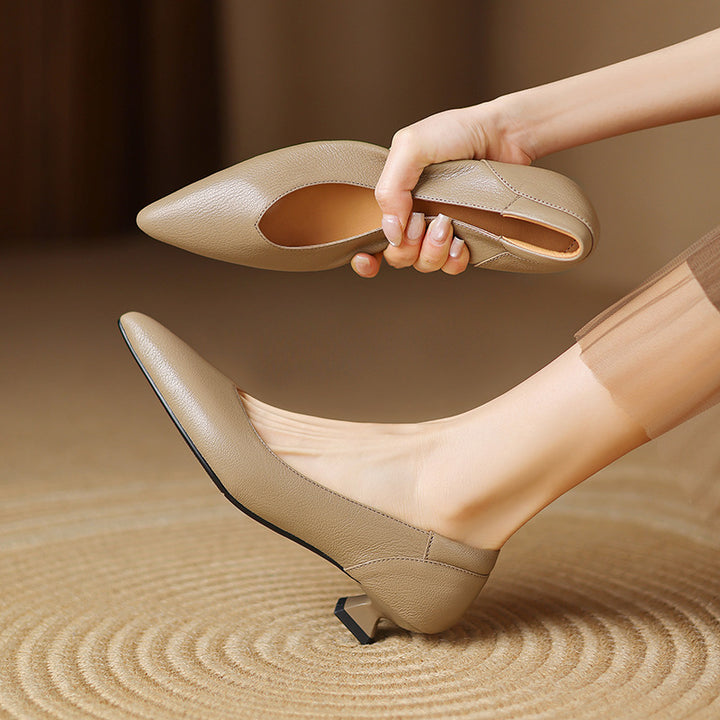 Nera Genuine Leather Heels