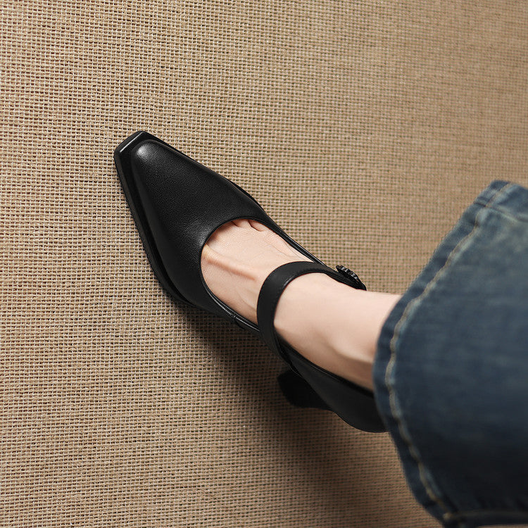 Claya Genuine Leather Heels