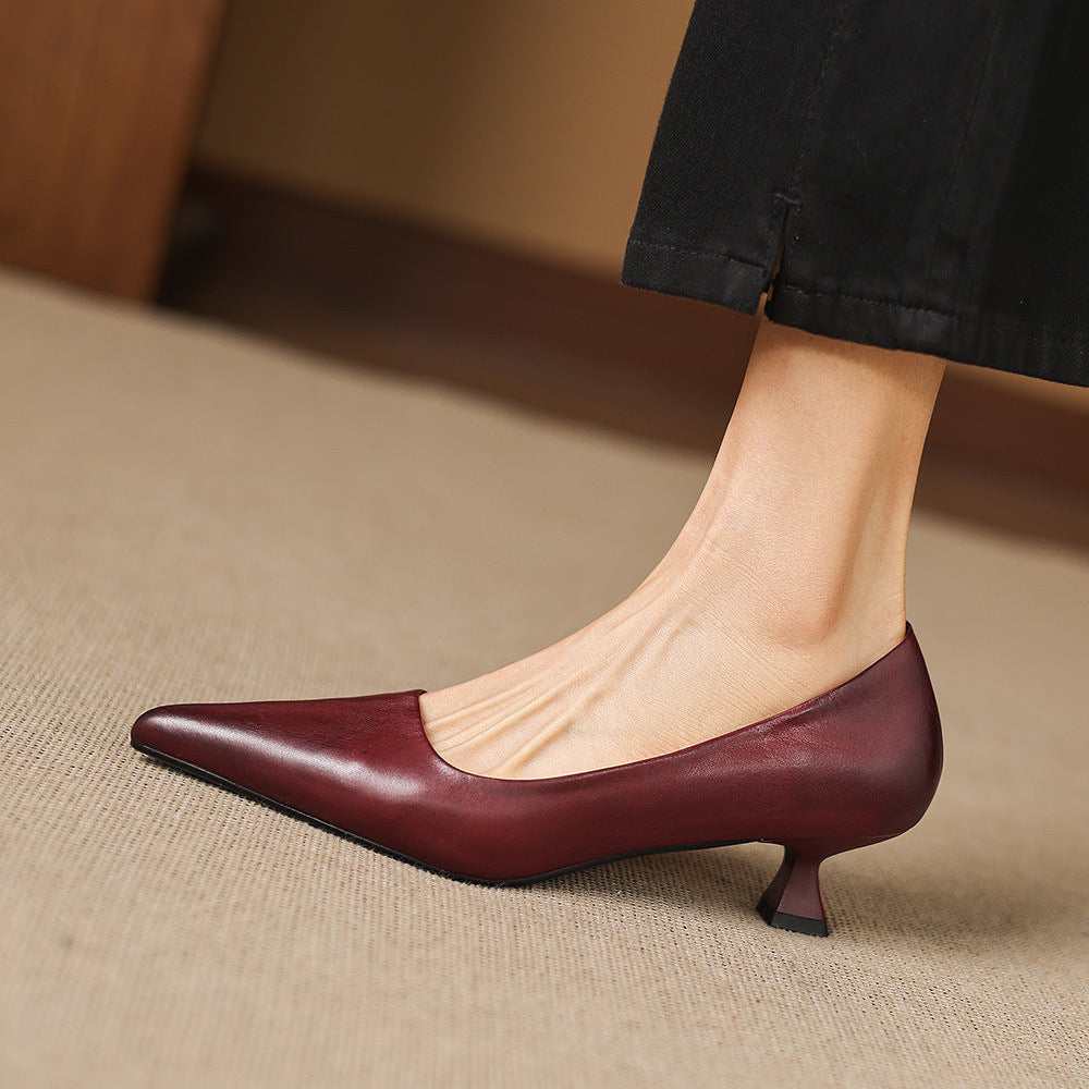Revia Genuine Leather Heels