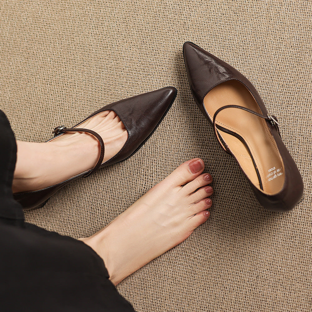 Orvia Genuine Leather Heels