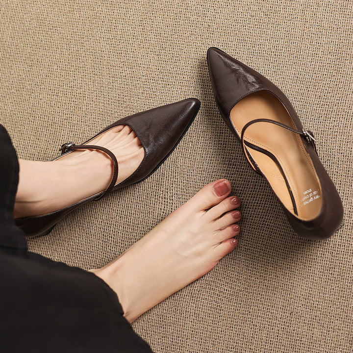 Orvia Genuine Leather Heels