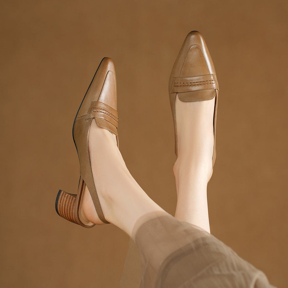 Rema Genuine Leather Heels