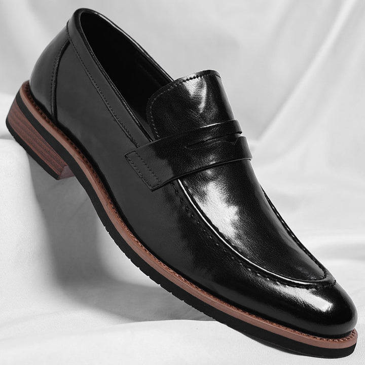 Lurex Genuine Leather Loafers