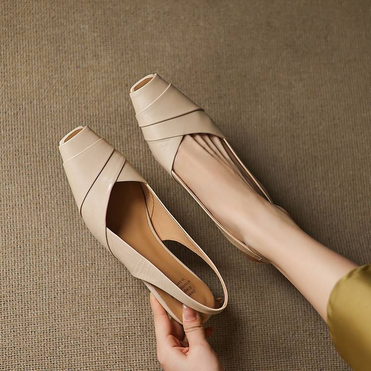 Zyke Genuine Leather Slingbacks
