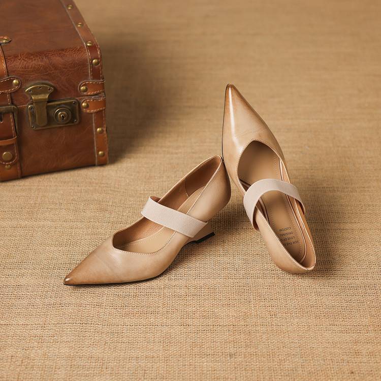 Tiera Genuine Leather Heels