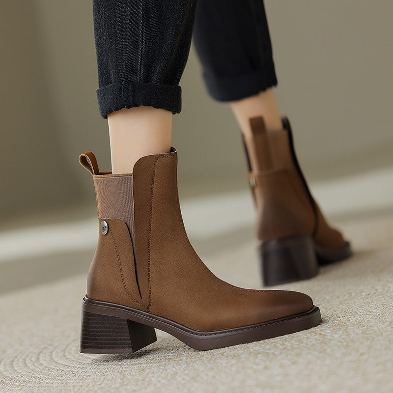 Stella Leather Ankle Boots