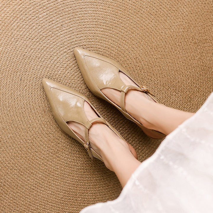 Loren Leather Heels