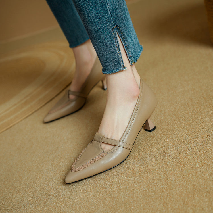 Orel Genuine Leather Heels